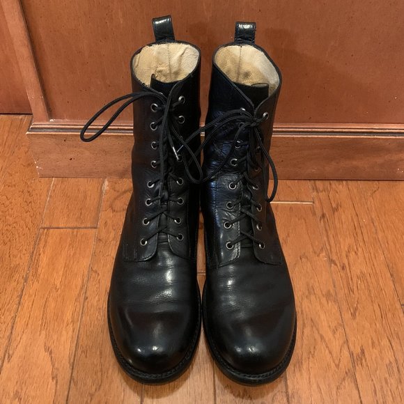 frye combat boots mens